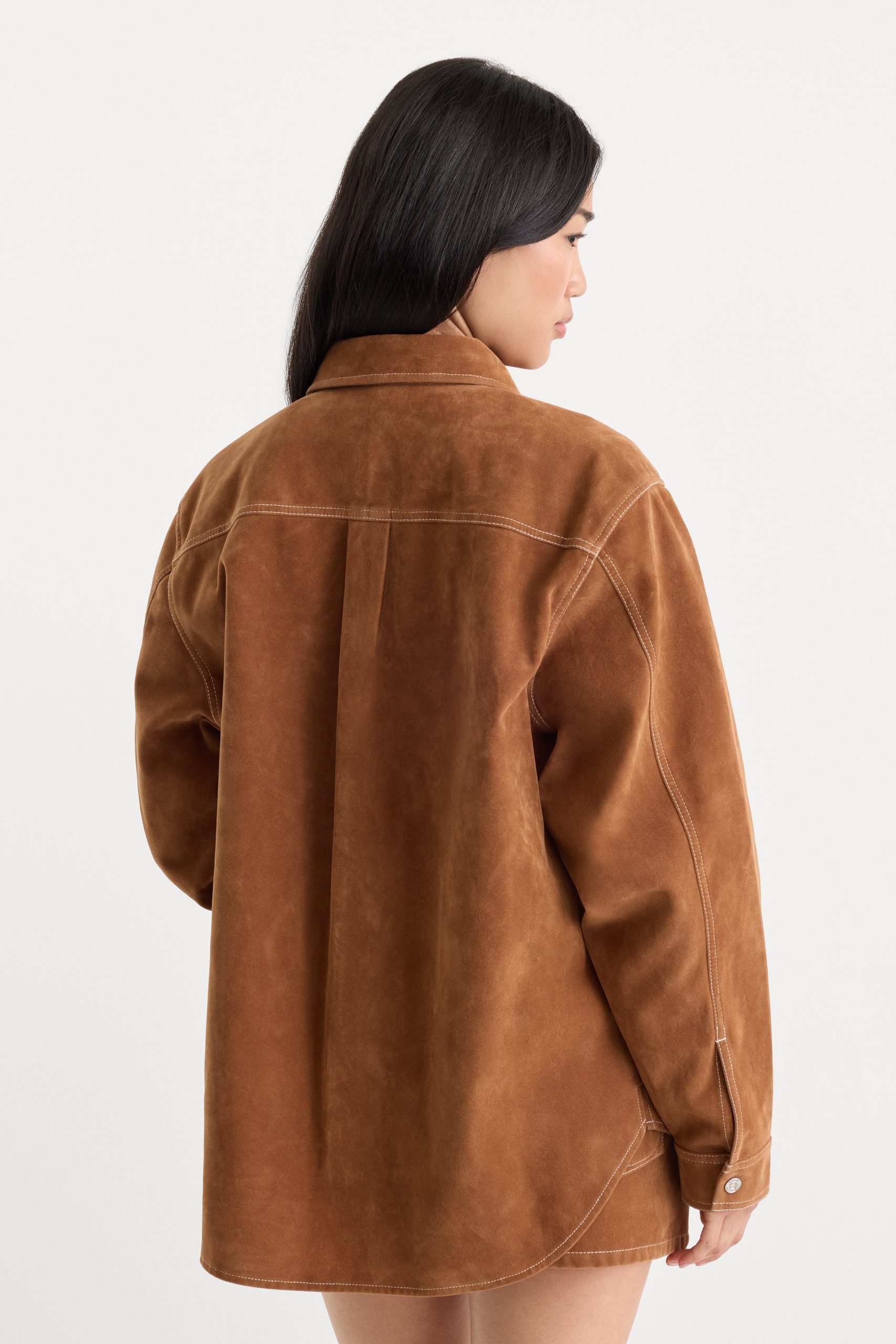 THE BETTER THAN SUEDE OVERSHIRT | CAFE CLAY - Image 5