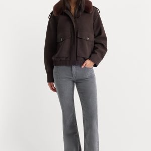 VINTAGE LOW RISE BOOTCUT CORDUROY PANT | WASHED SLATE