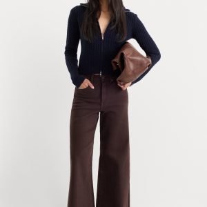 GOOD WAIST PALAZZO ANKLE JEANS | ESPRESSO