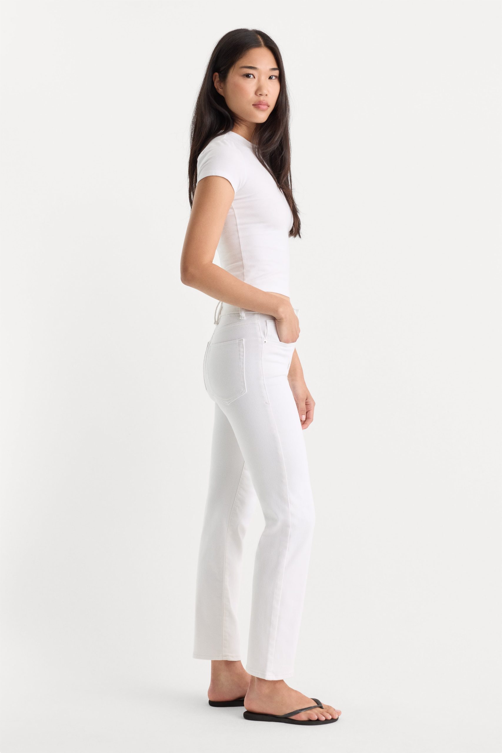 ALWAYS FITS GOOD LEGS STRAIGHT JEANS | WHITE001 - Image 3