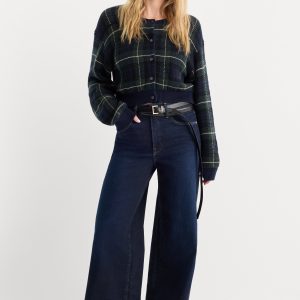 GOOD WAIST PALAZZO ANKLE JEANS | RINSE