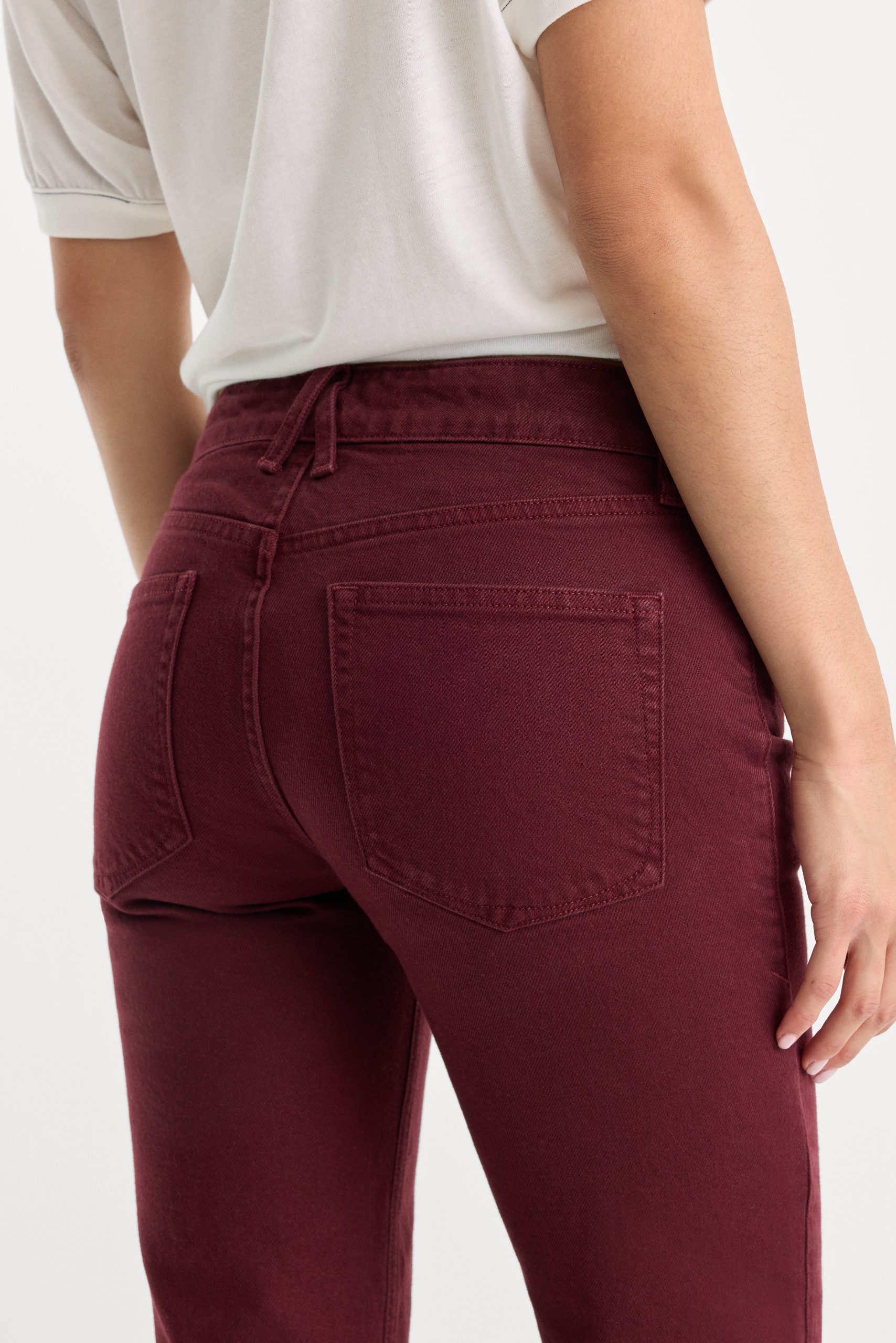 VINTAGE LOW RISE BOOTCUT JEANS | BERRY NOIR - Image 6