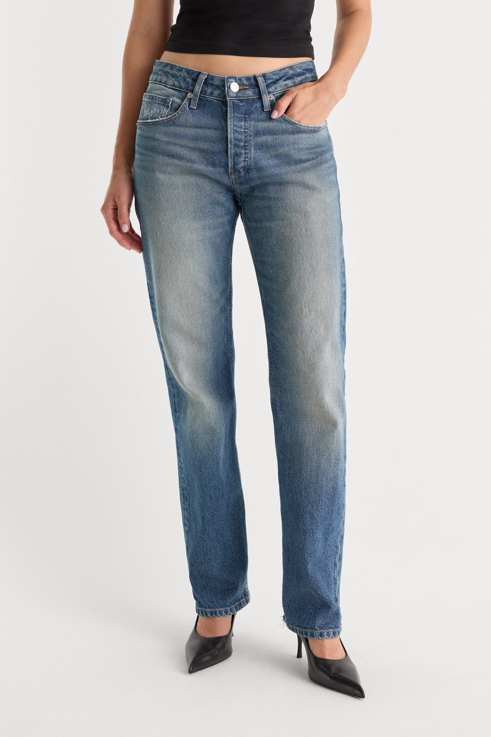 VINTAGE STRAIGHT JEANS | INDIGO1282 - Image 2