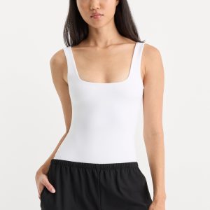 SCULPTING MODERN TANK BODYSUIT | WHITE001
