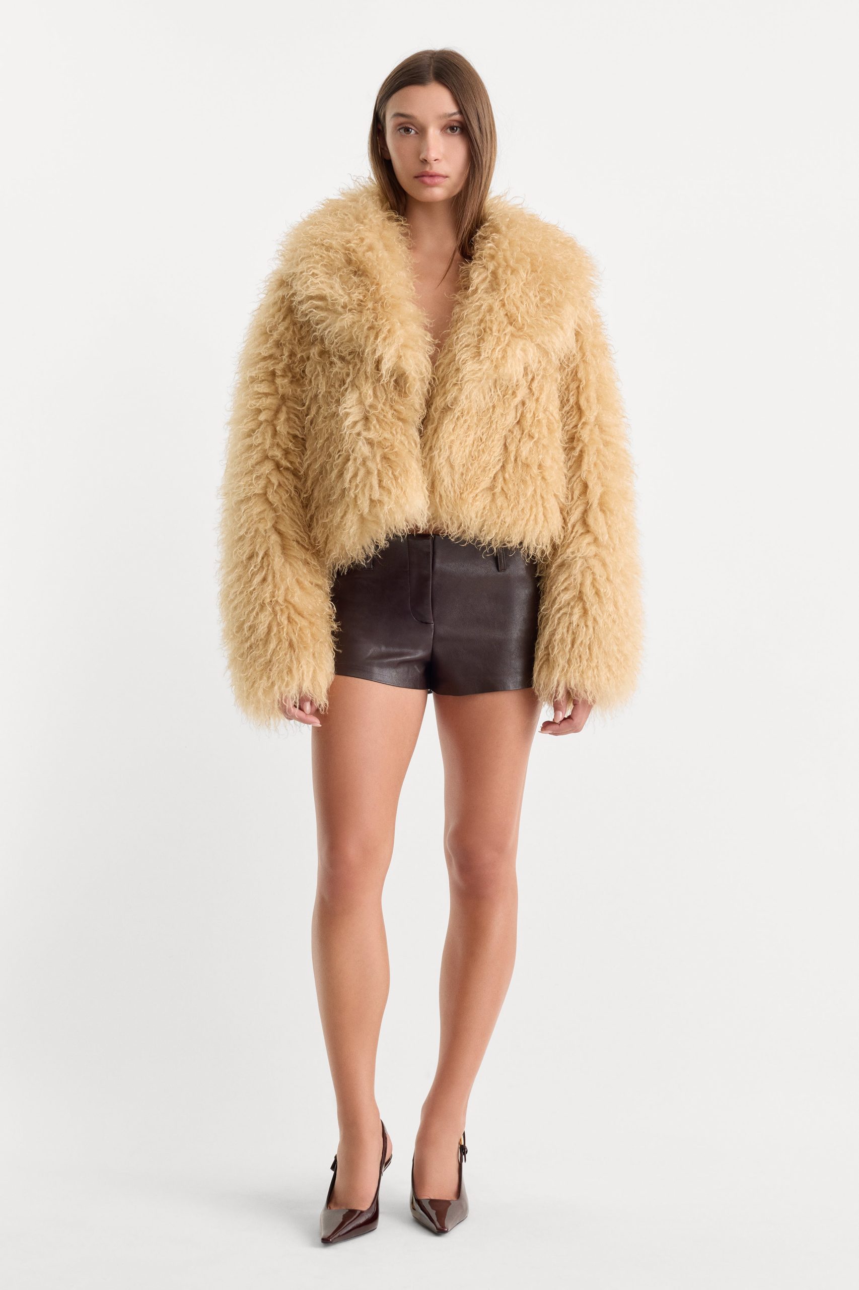 THE BETTER THAN LEATHER TROUSER SHORT | DEEP CHOCOLATE - Image 3