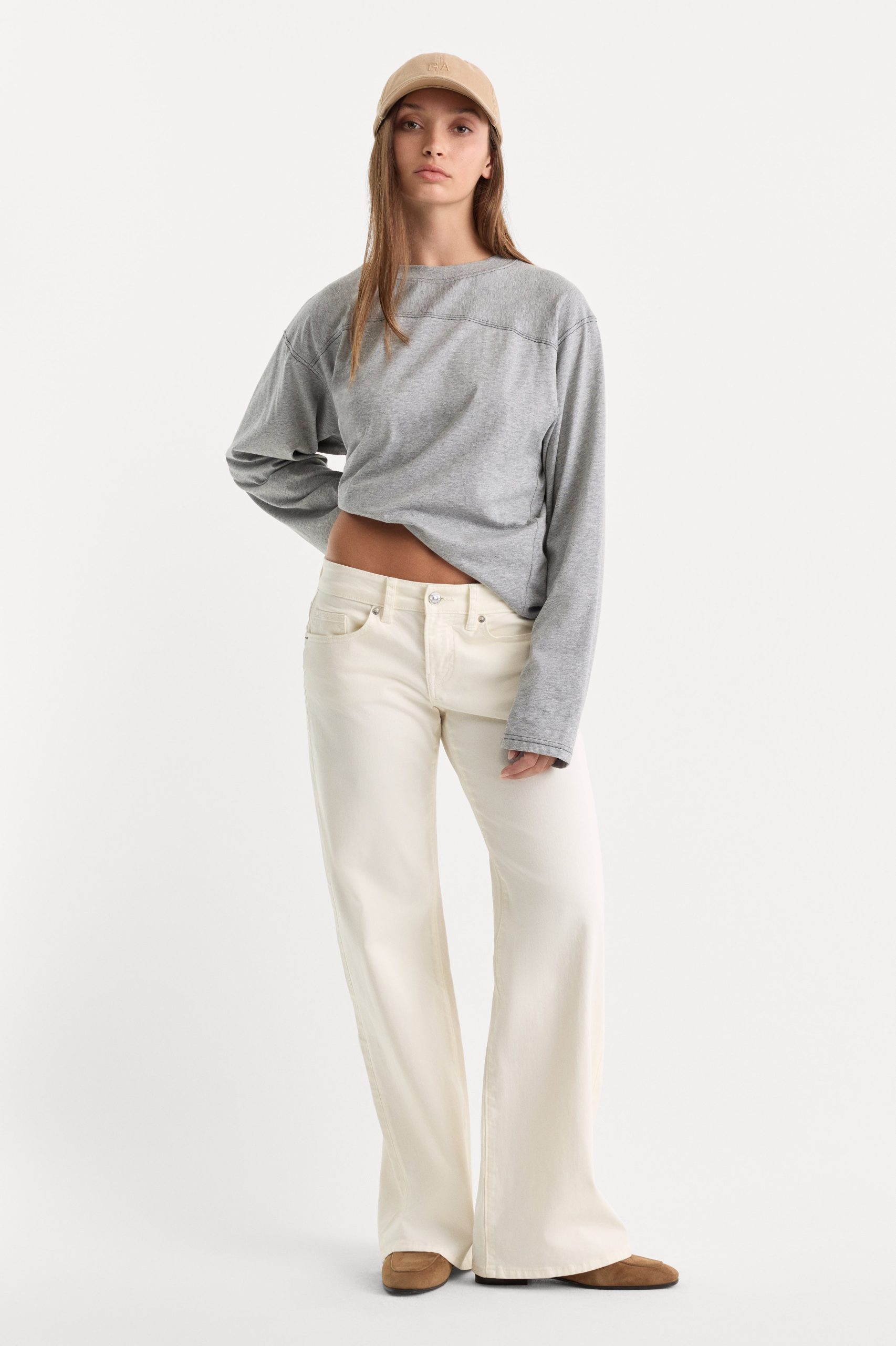 THE LONG SLEEVE GYM TEE | GREY MELANGE - Image 5