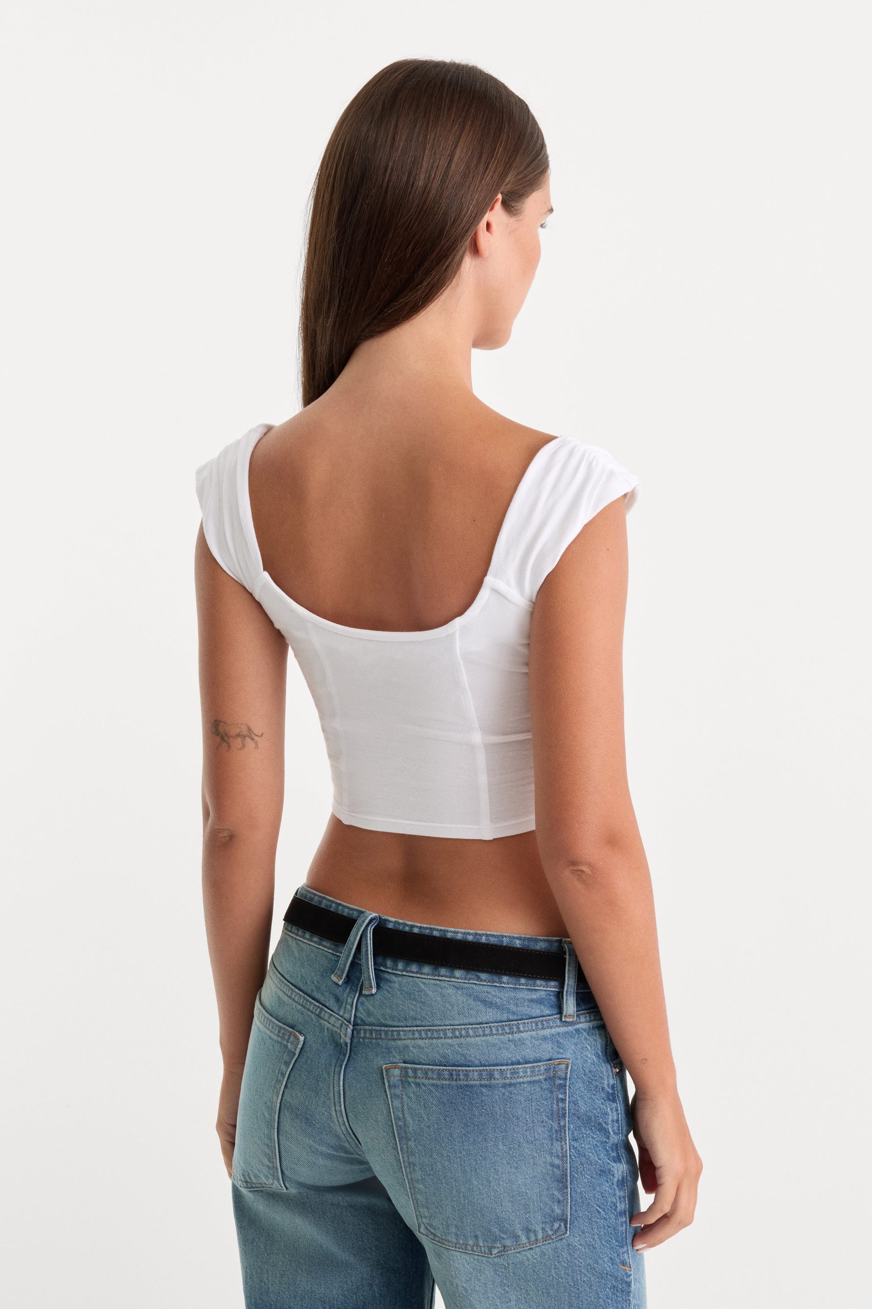 DOLLY SUPER STRETCH CORSET TOP | WHITE001 - Image 4