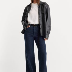 GOOD WAIST PALAZZO JEANS | INDIGO1153