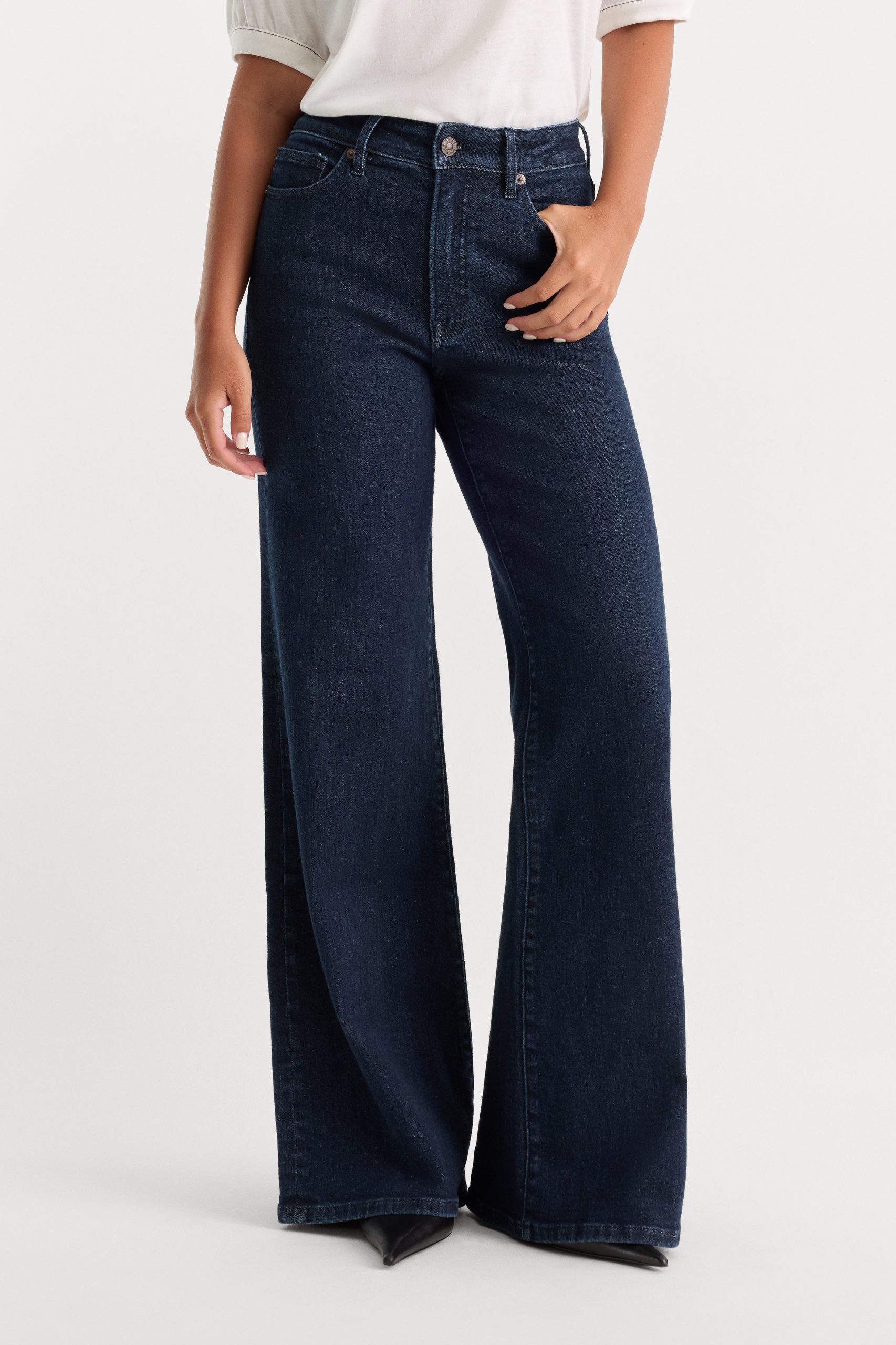 GOOD PETITE PALAZZO JEANS | INDIGO1153