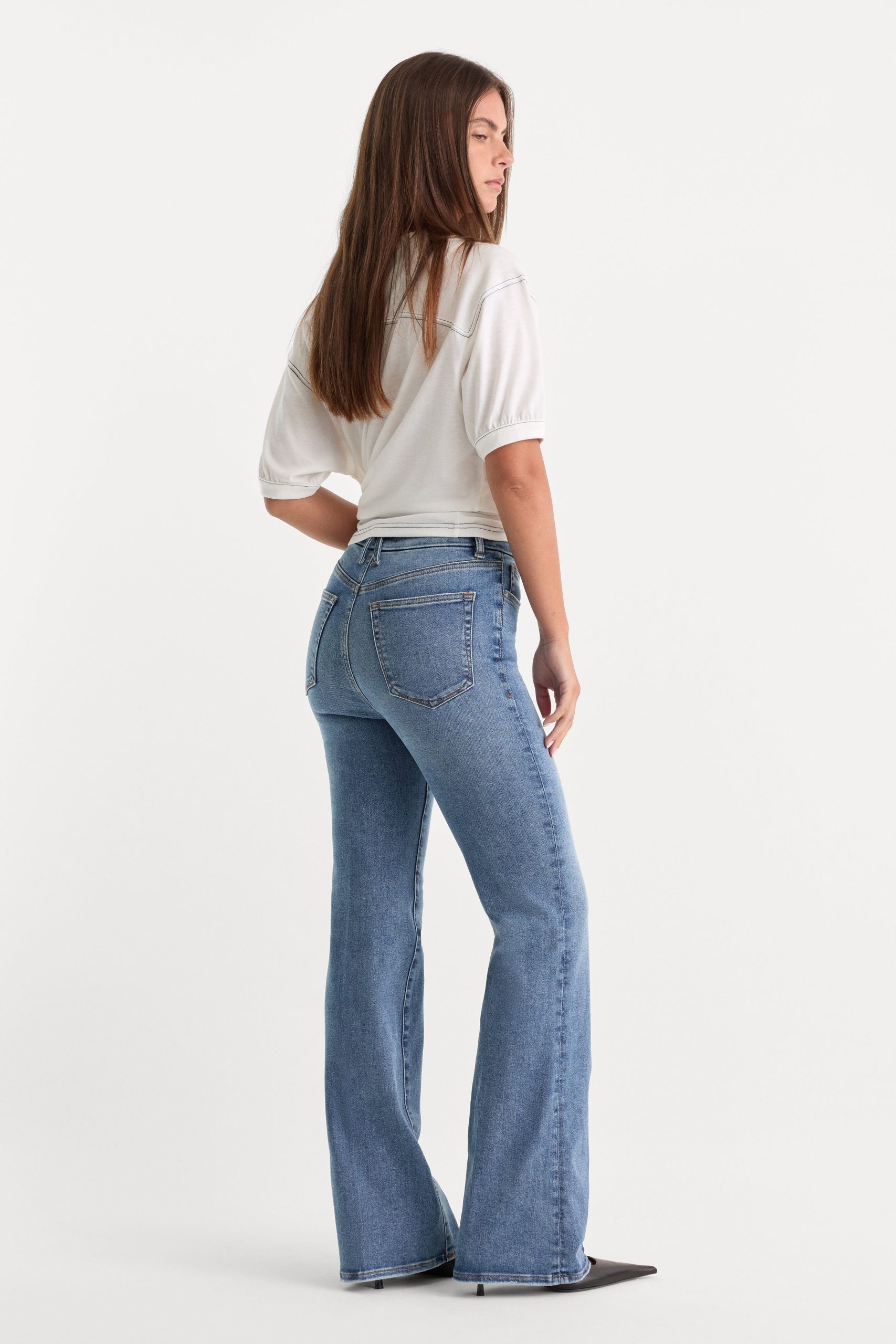ALWAYS FITS GOOD CLASSIC BOOTCUT JEANS | INDIGO316 - Image 5