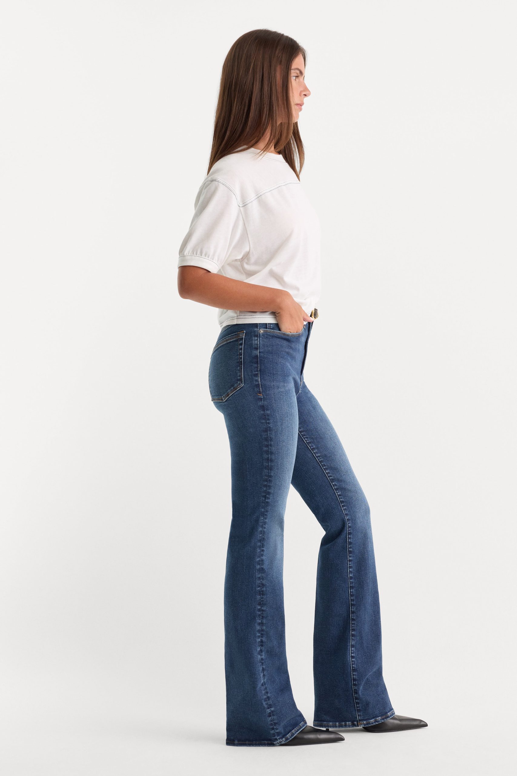 ALWAYS FITS GOOD CLASSIC BOOTCUT JEANS | INDIGO446 - Image 3