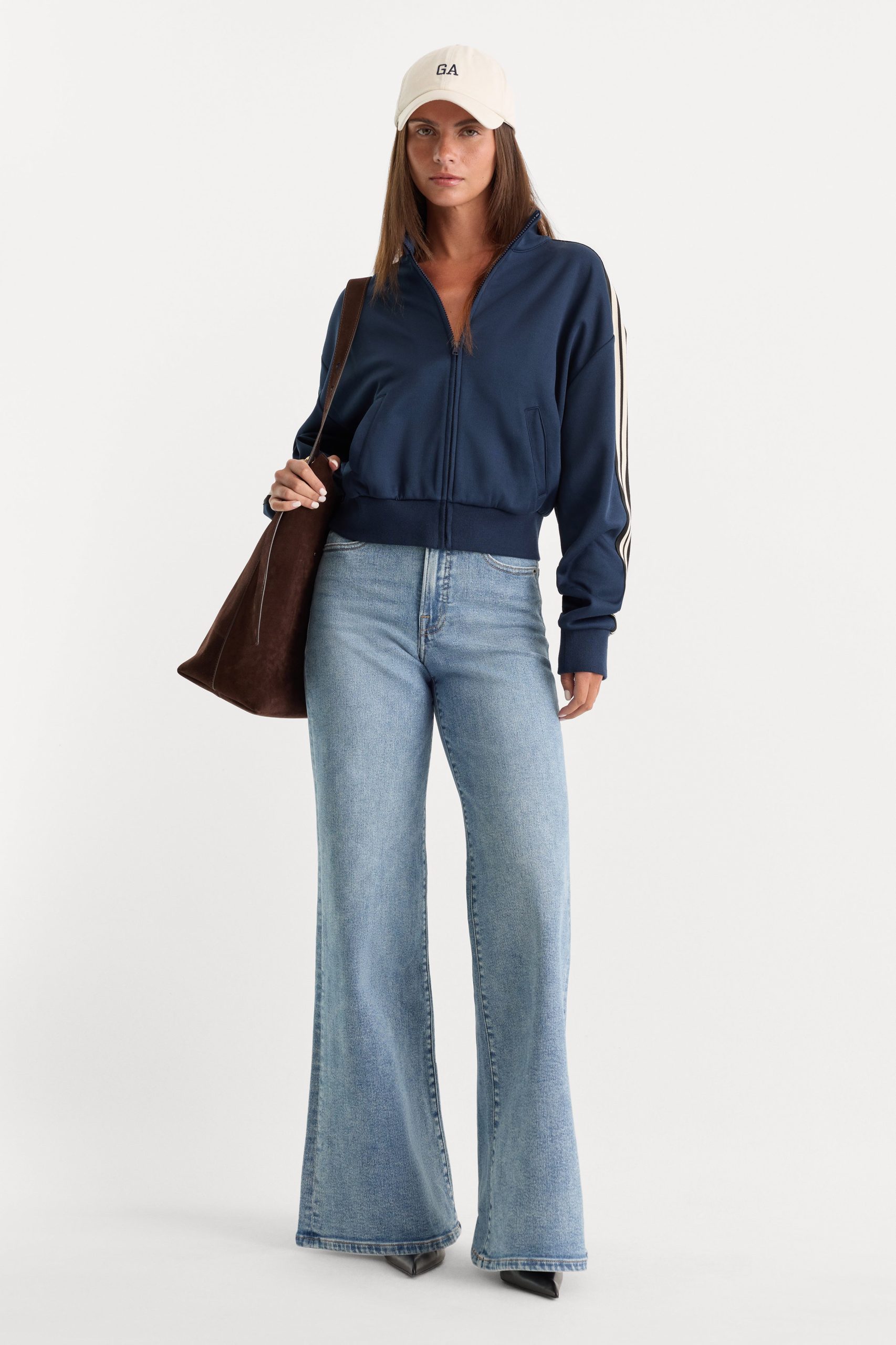 GOOD WAIST PALAZZO JEANS | INDIGO1154