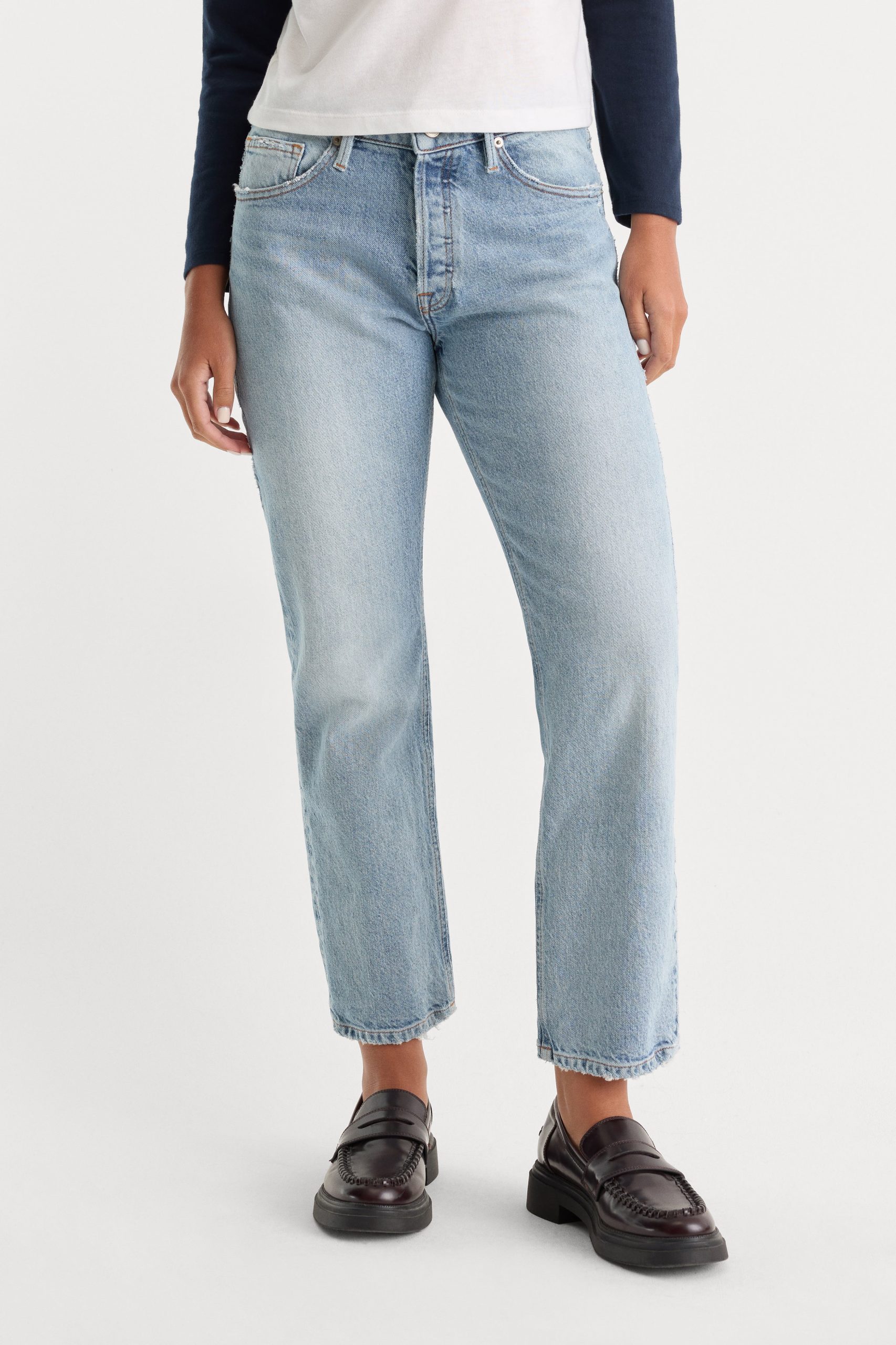 VINTAGE STRAIGHT ANKLE JEANS | INDIGO1220 - Image 2