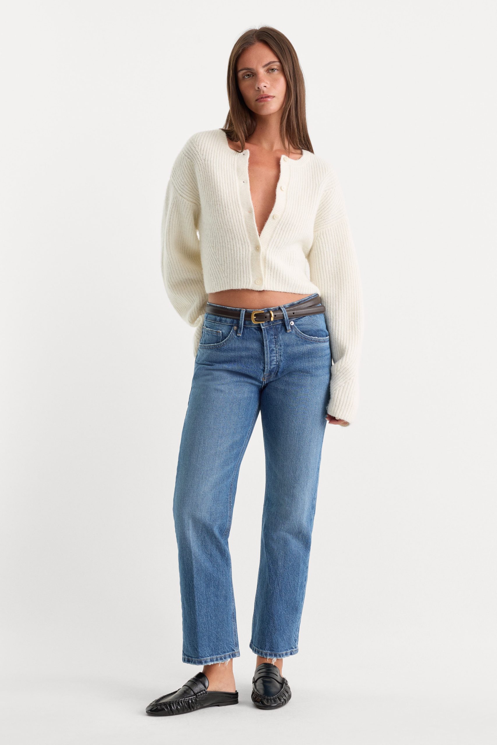 VINTAGE STRAIGHT ANKLE JEANS | INDIGO1222