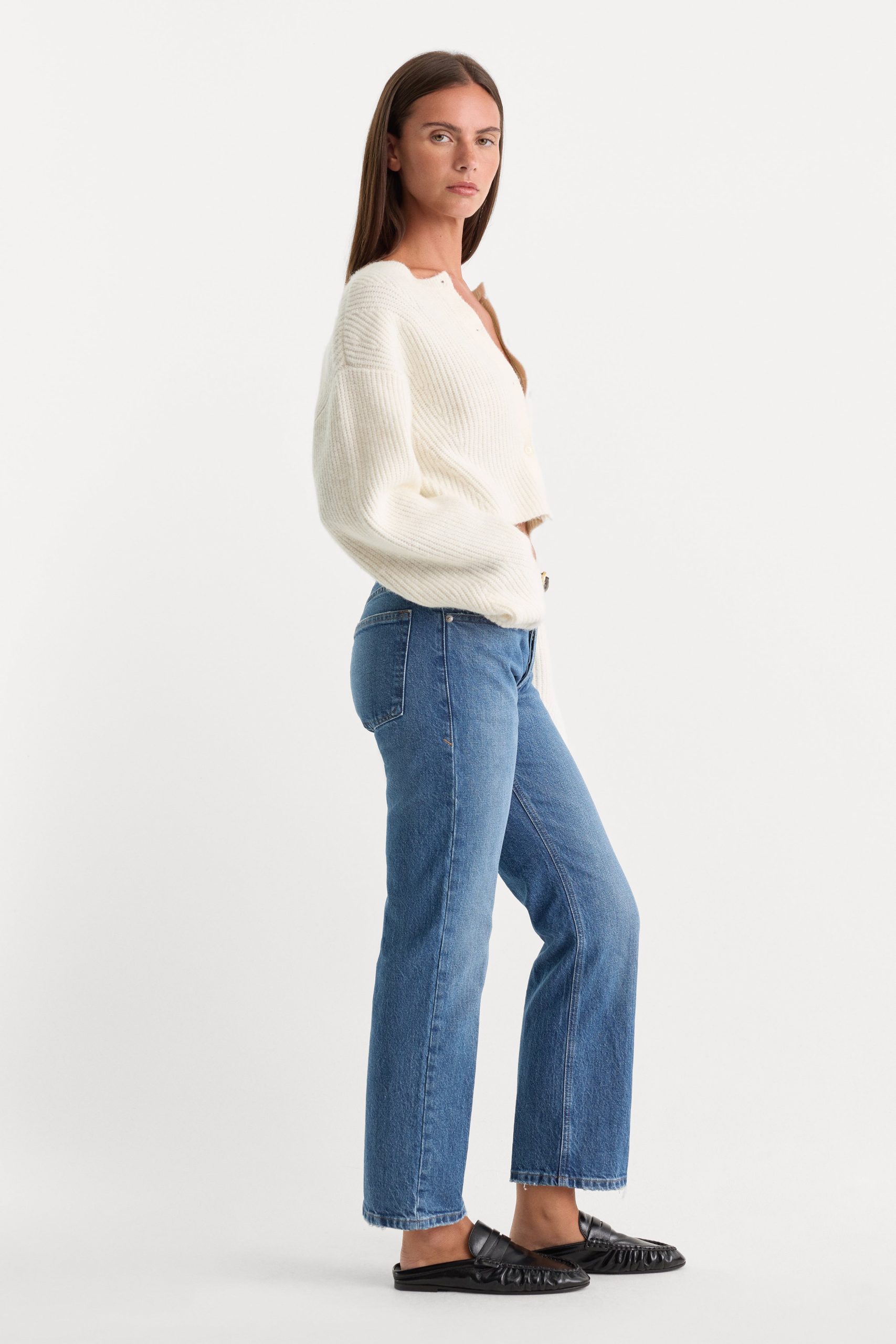 VINTAGE STRAIGHT ANKLE JEANS | INDIGO1222 - Image 3