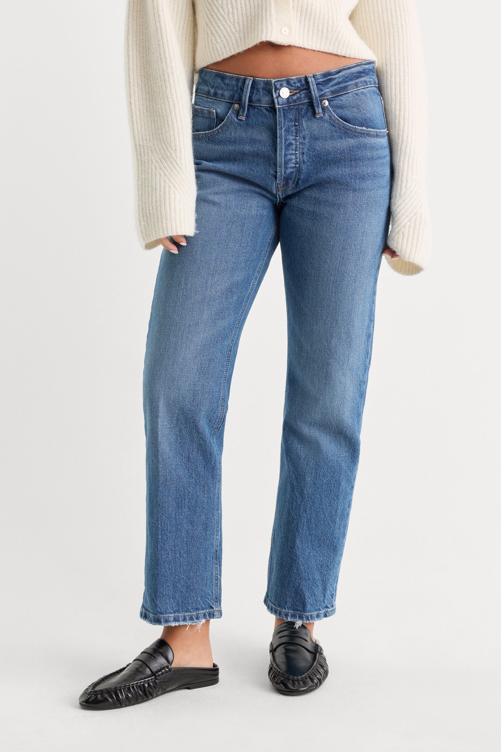 VINTAGE STRAIGHT ANKLE JEANS | INDIGO1222 - Image 2