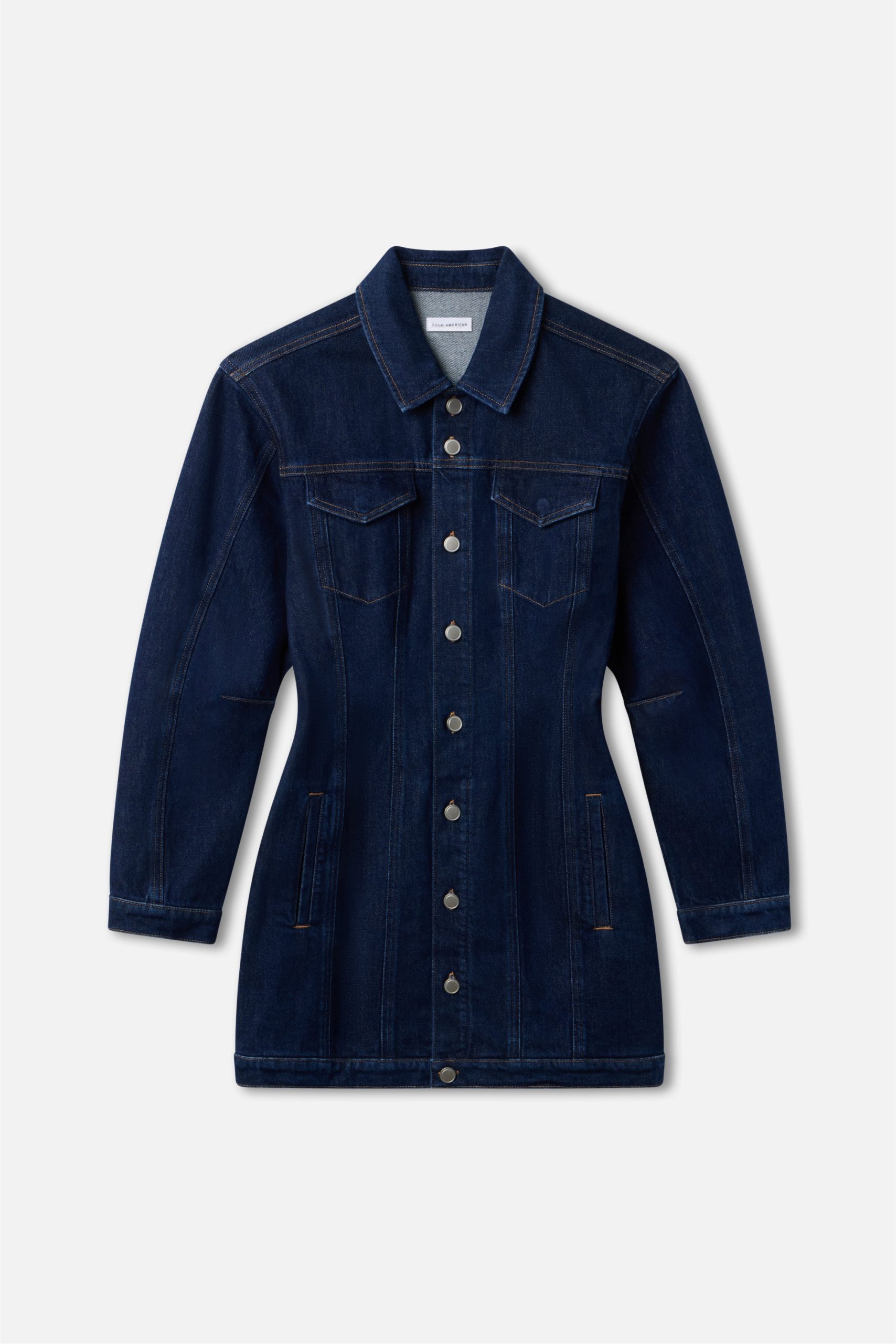 BARREL LONG SLEEVE MINI DRESS | INDIGO982 - Image 7