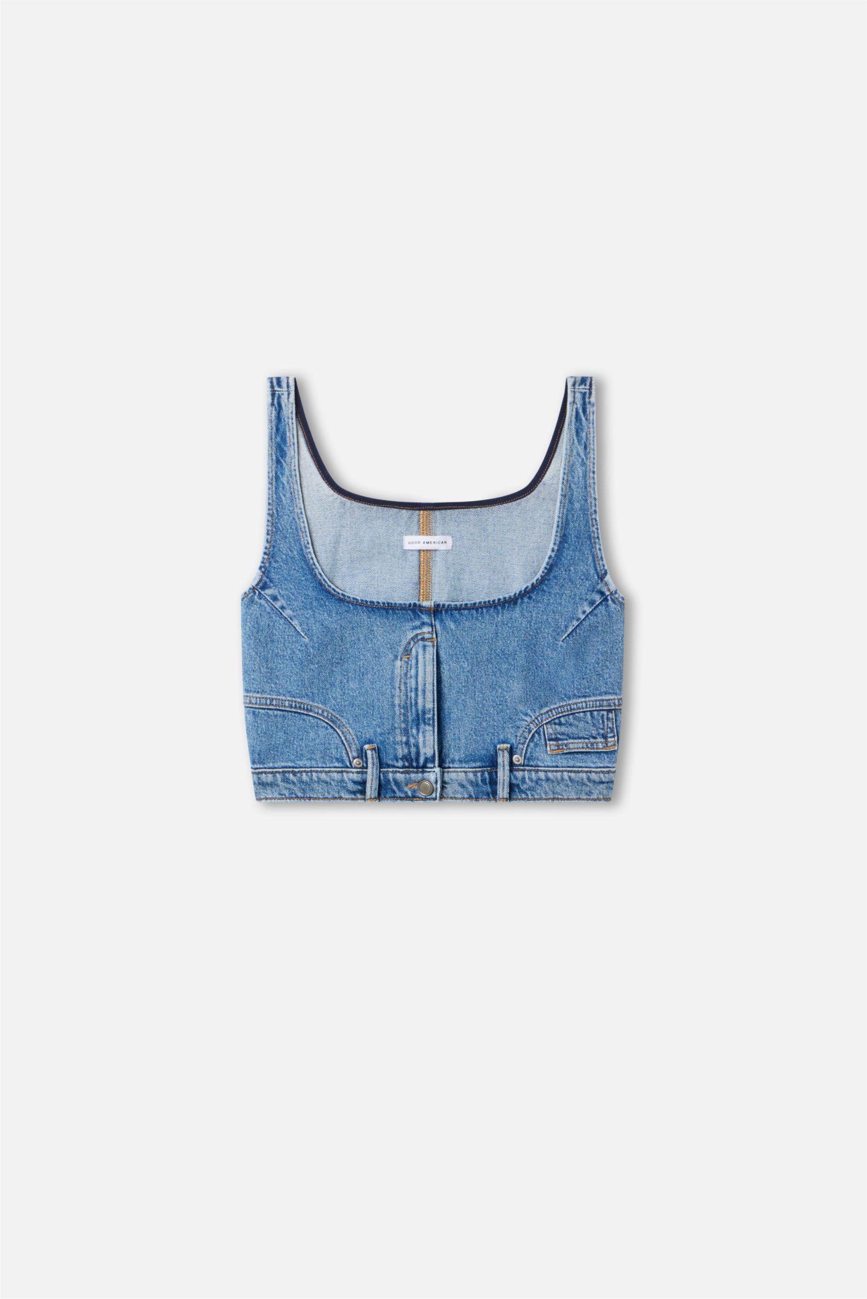 REWORKED DENIM VEST | INDIGO1083