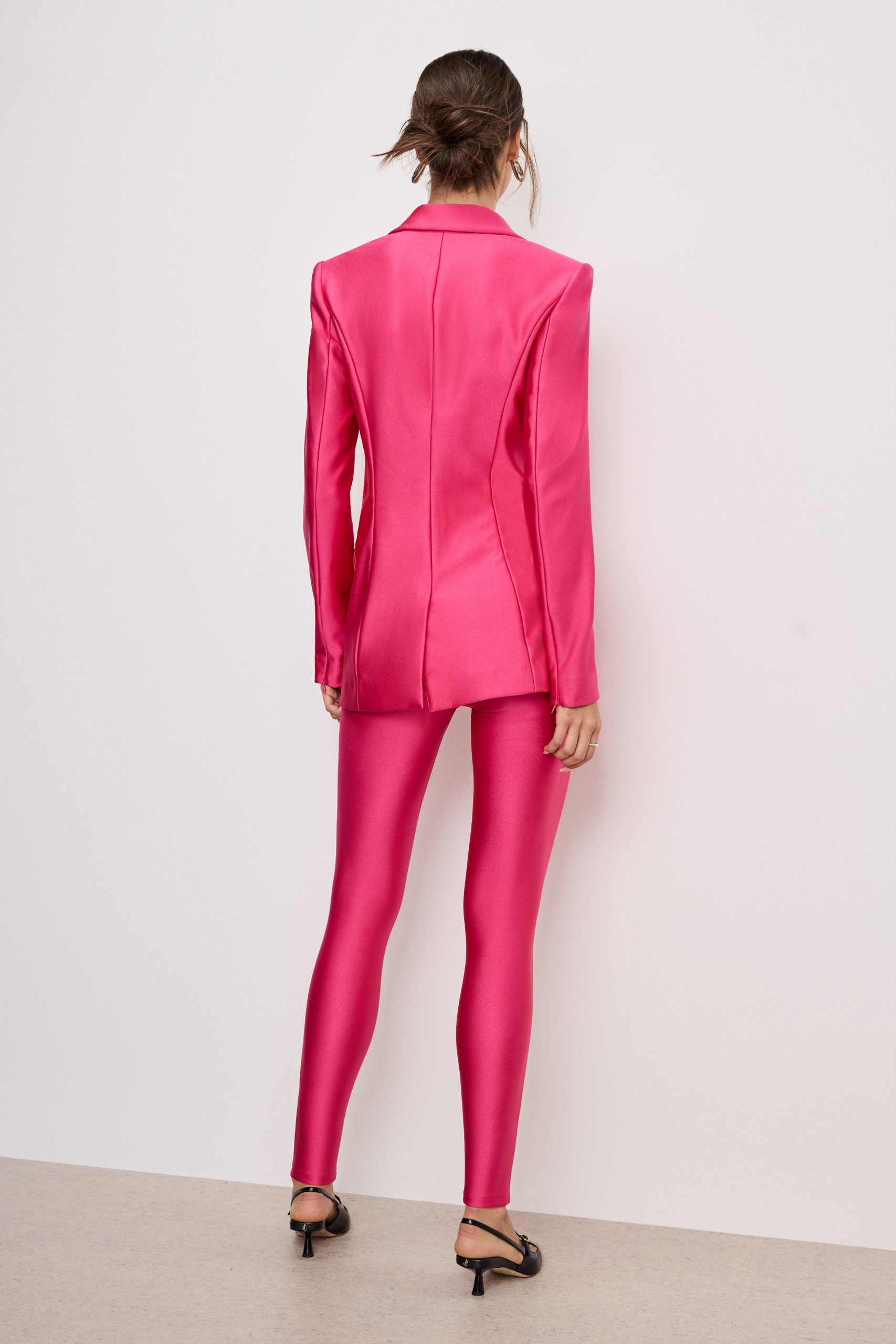 COMPRESSION SHINE GOOD WAIST LEGGINGS | BALLERINA PINK004 - Image 2