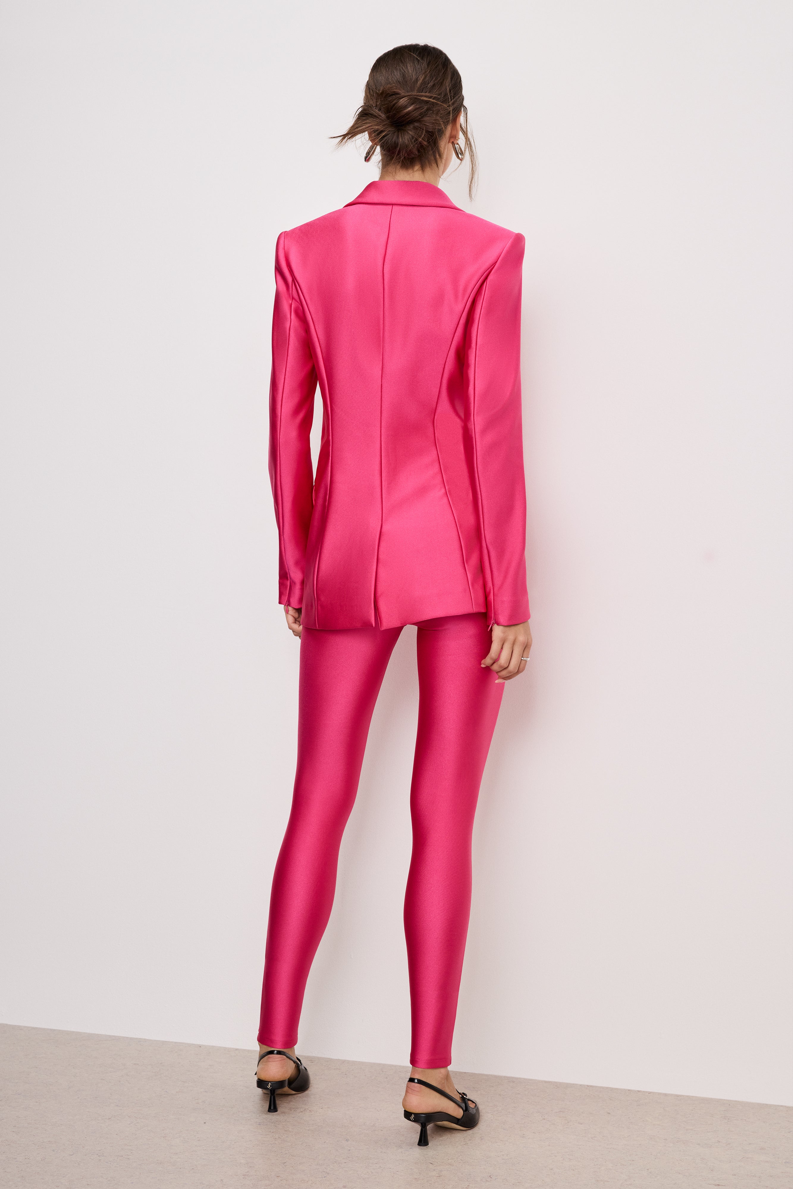 COMPRESSION SHINE GOOD WAIST LEGGINGS | BALLERINA PINK004 - Image 2