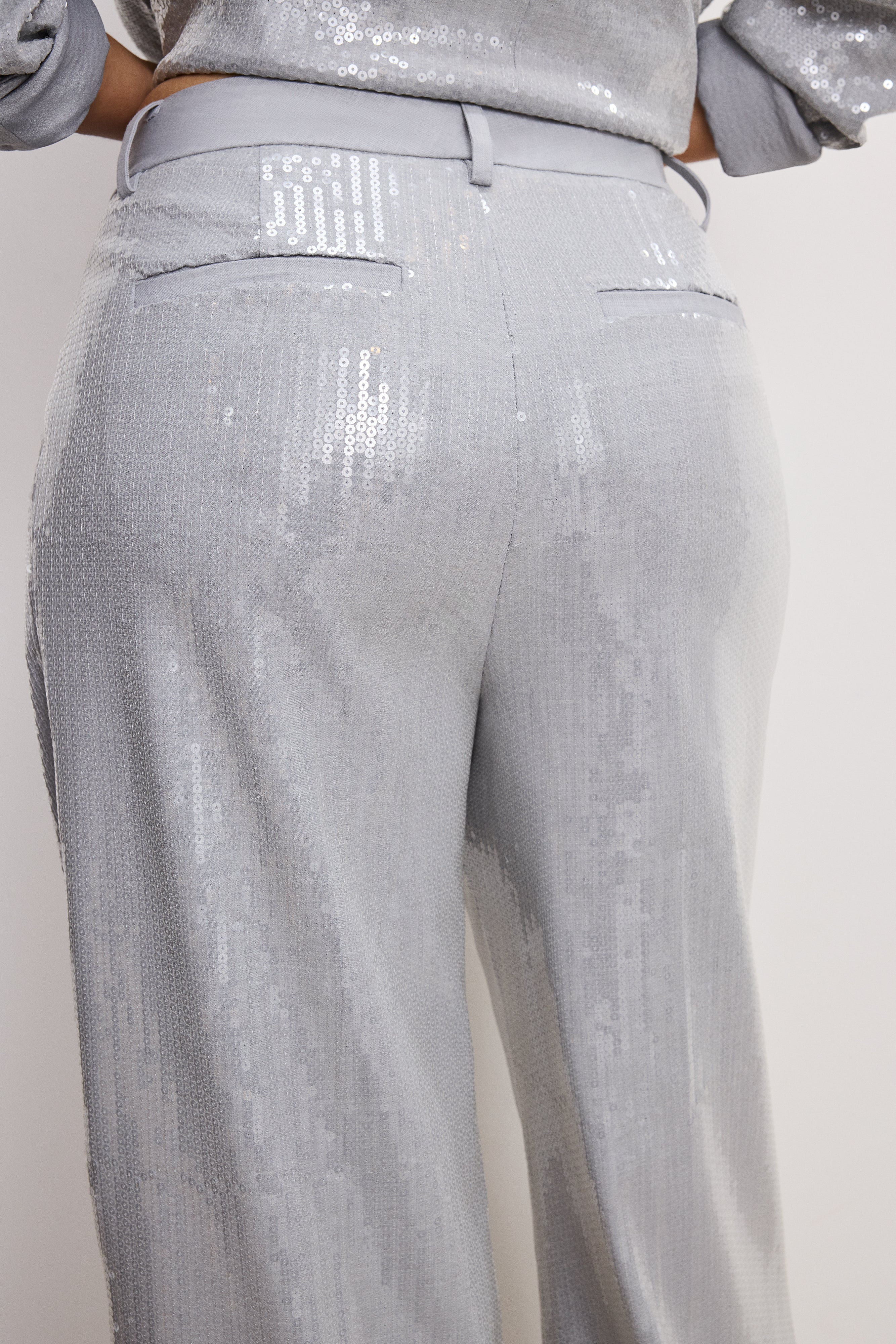 GOOD '90s SEQUIN TROUSERS | HEATHER GREY001 - Image 7