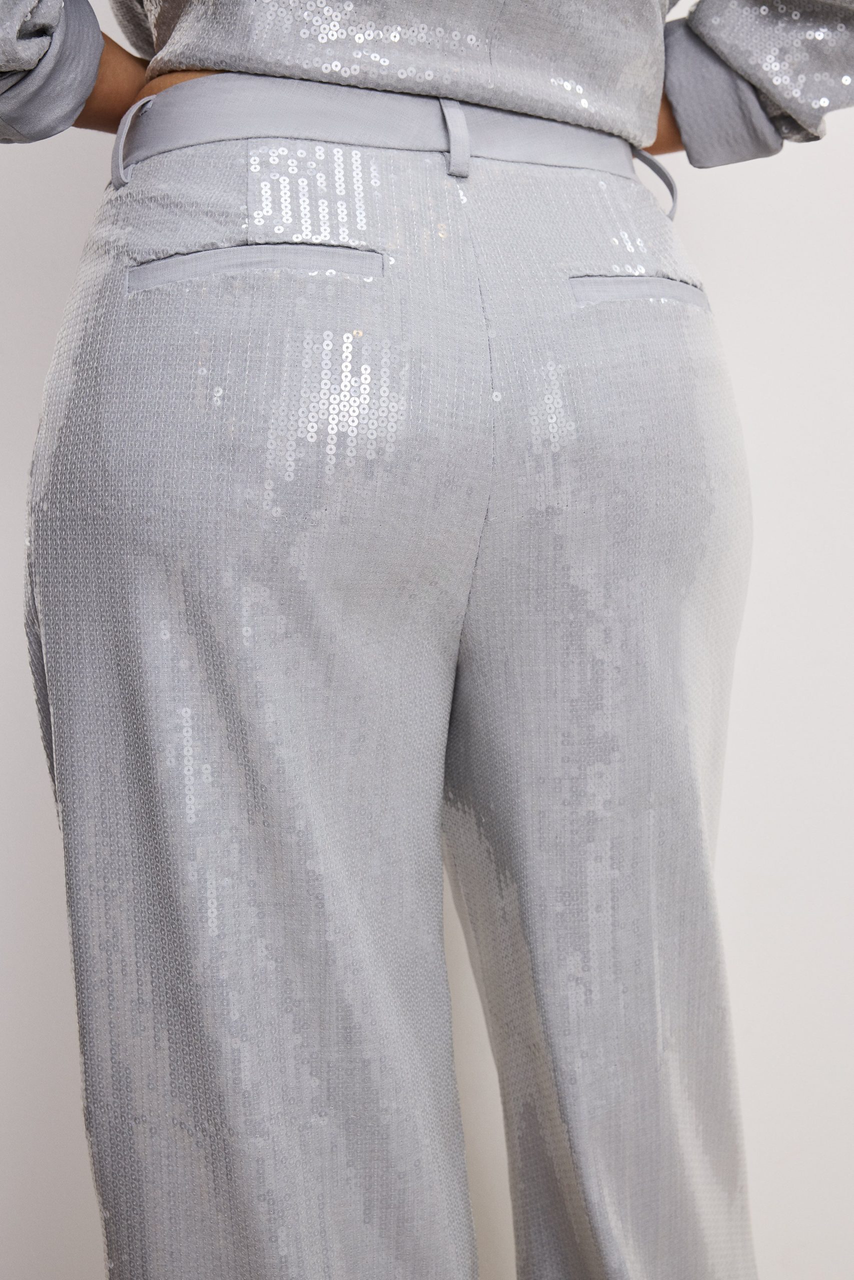 GOOD '90s SEQUIN TROUSERS | HEATHER GREY001 - Image 7
