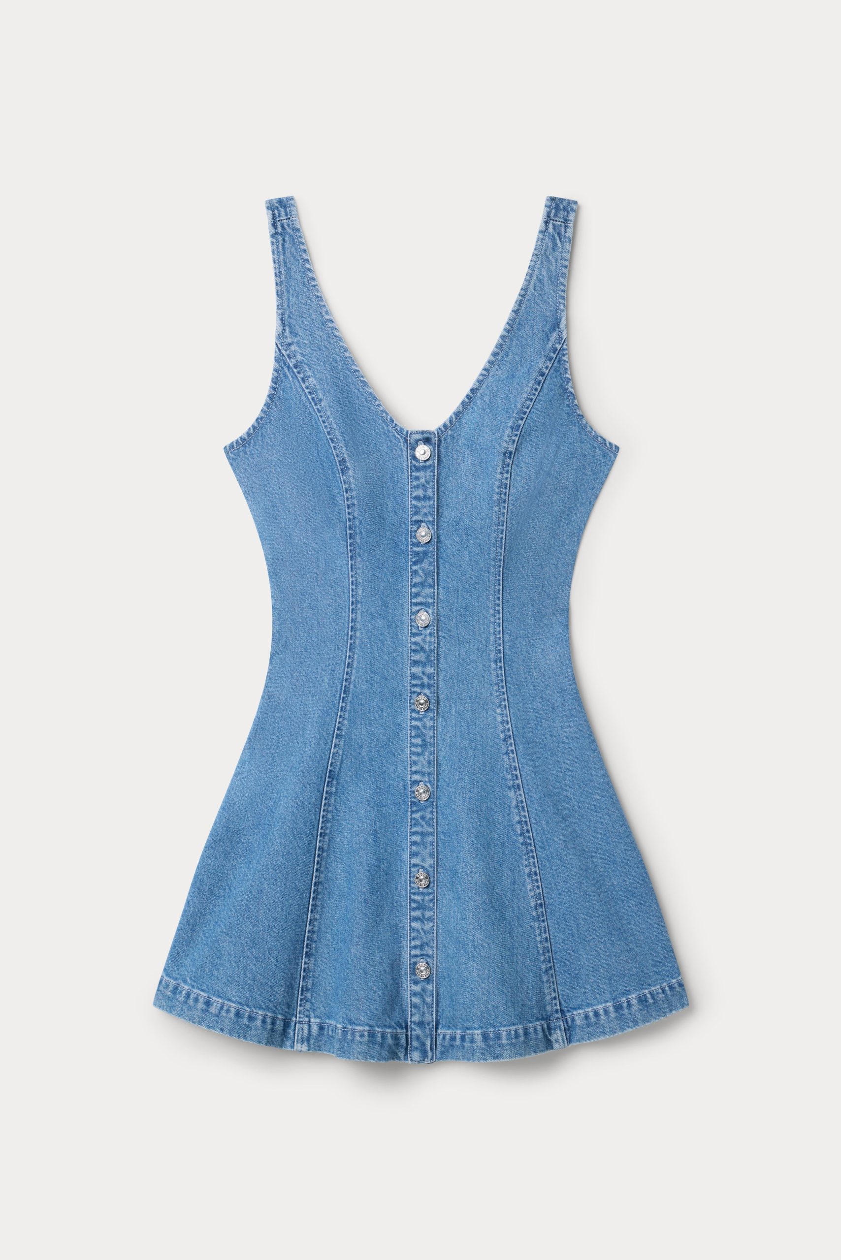 THE FLOUNCY DENIM DRESS | INDIGO - Image 5