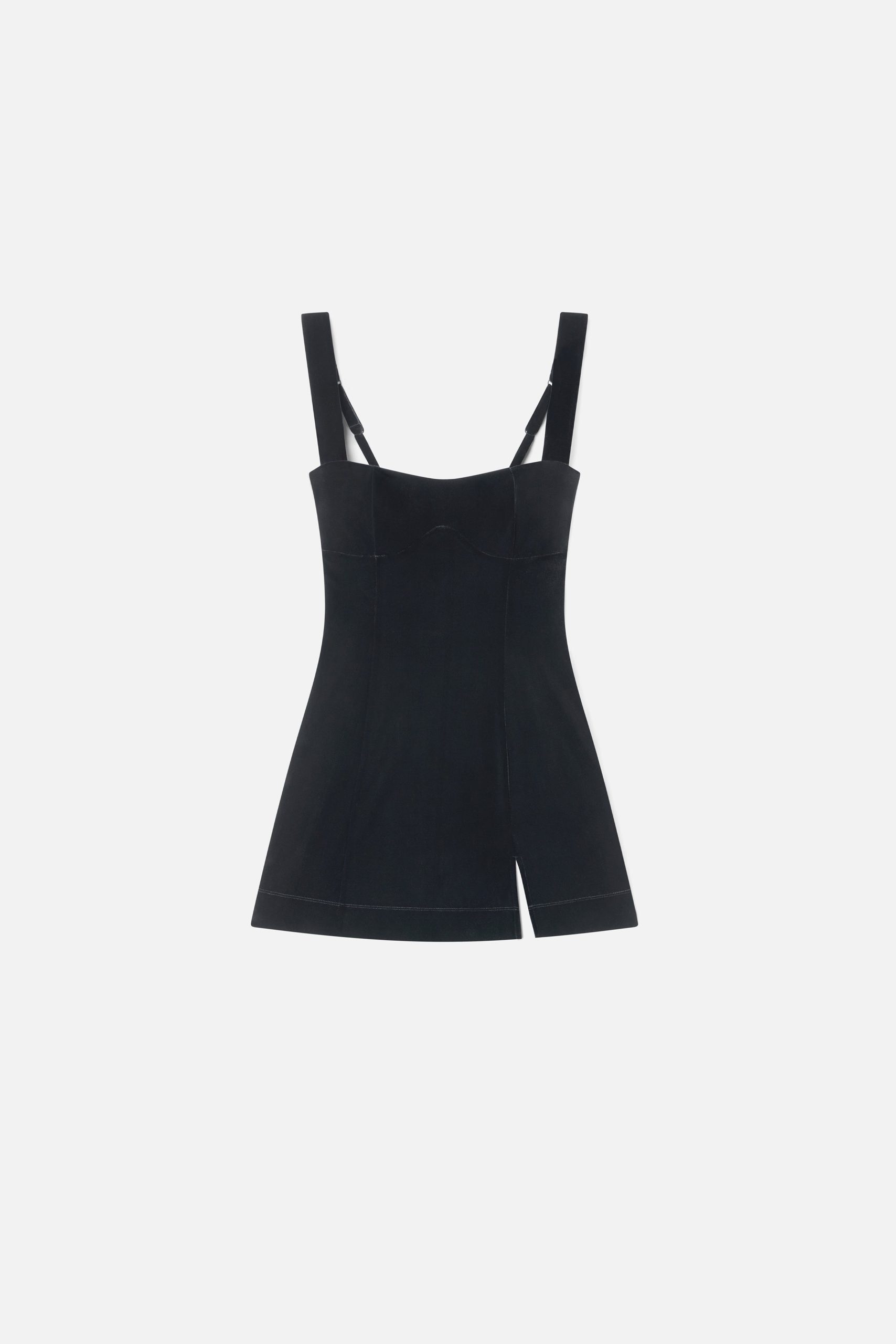 VELVET MINI DRESS | BLACK001 - Image 5