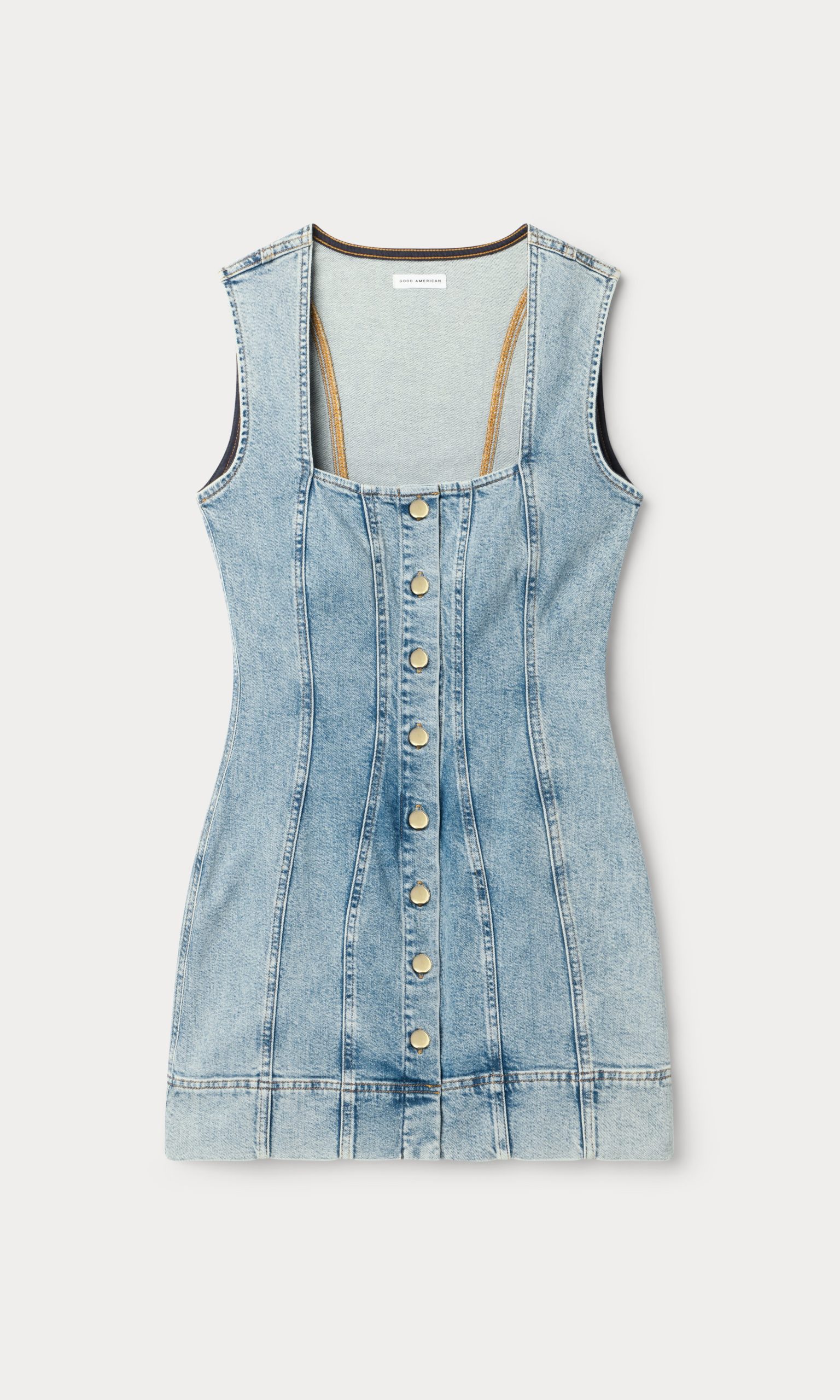 MINI BUTTON FRONT DRESS | INDIGO1104 - Image 6