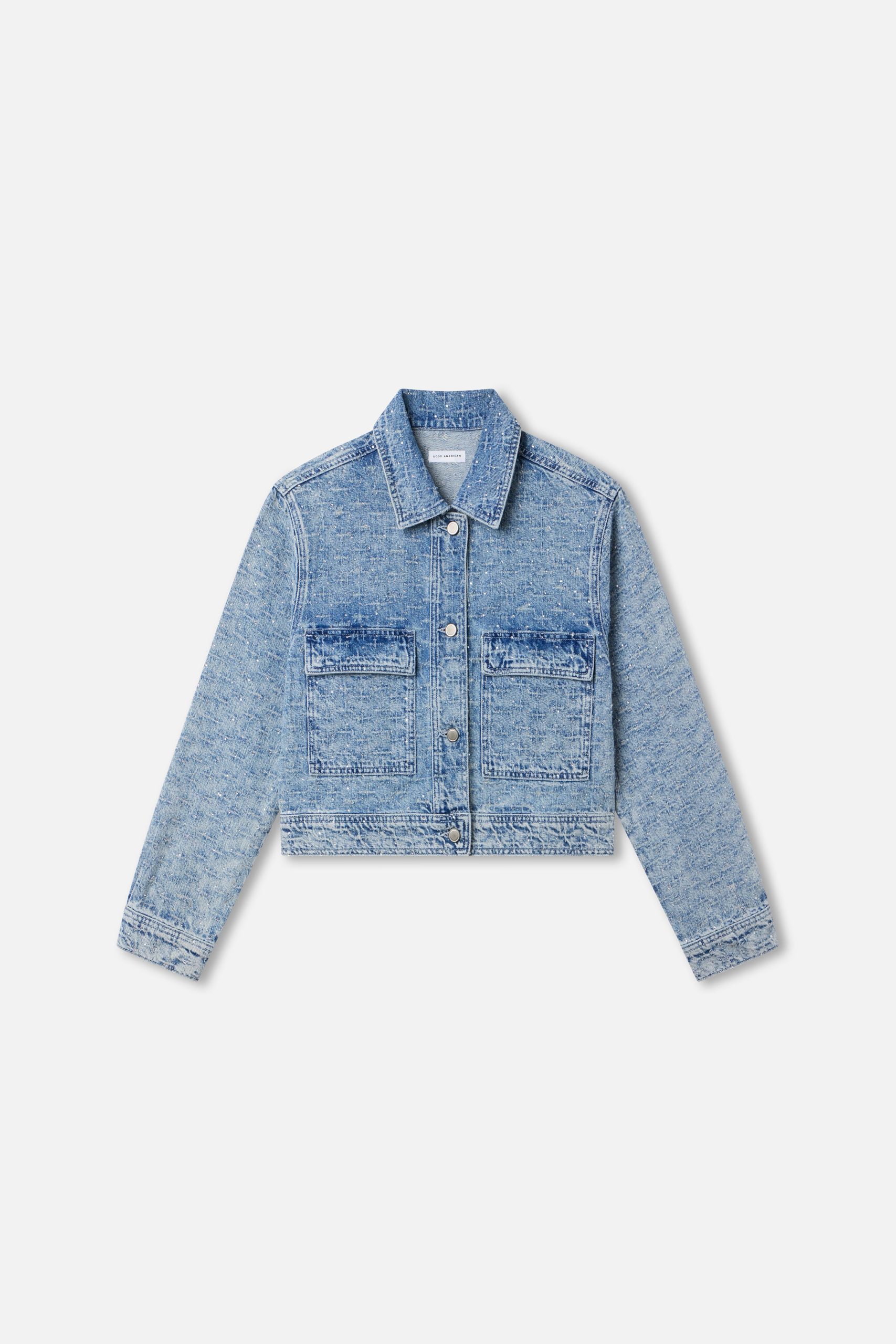 CRYSTAL DENIM JACKET | INDIGO1070 - Image 5