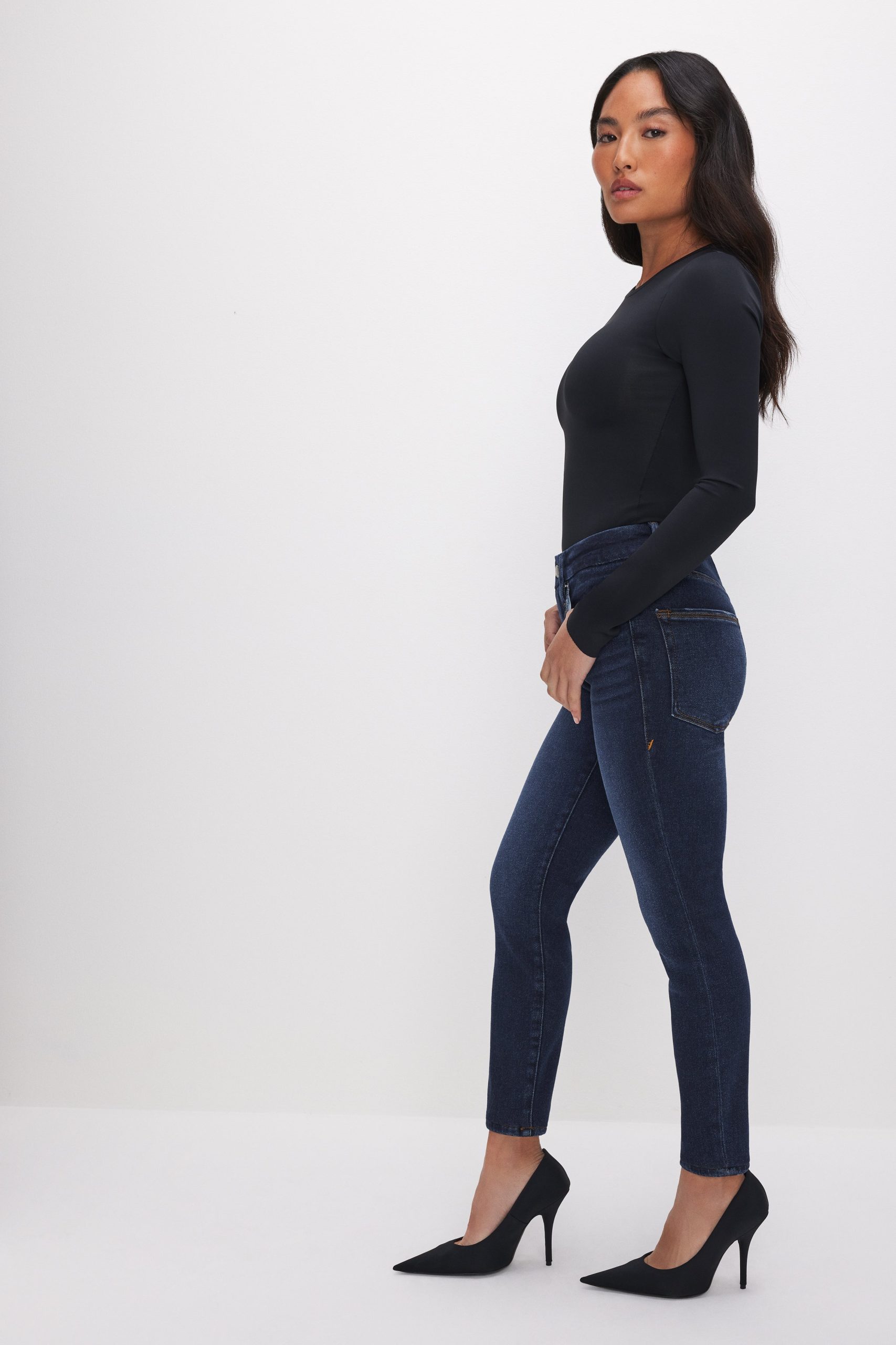 GOOD PETITE SKINNY JEANS | BLUE866 - Image 2