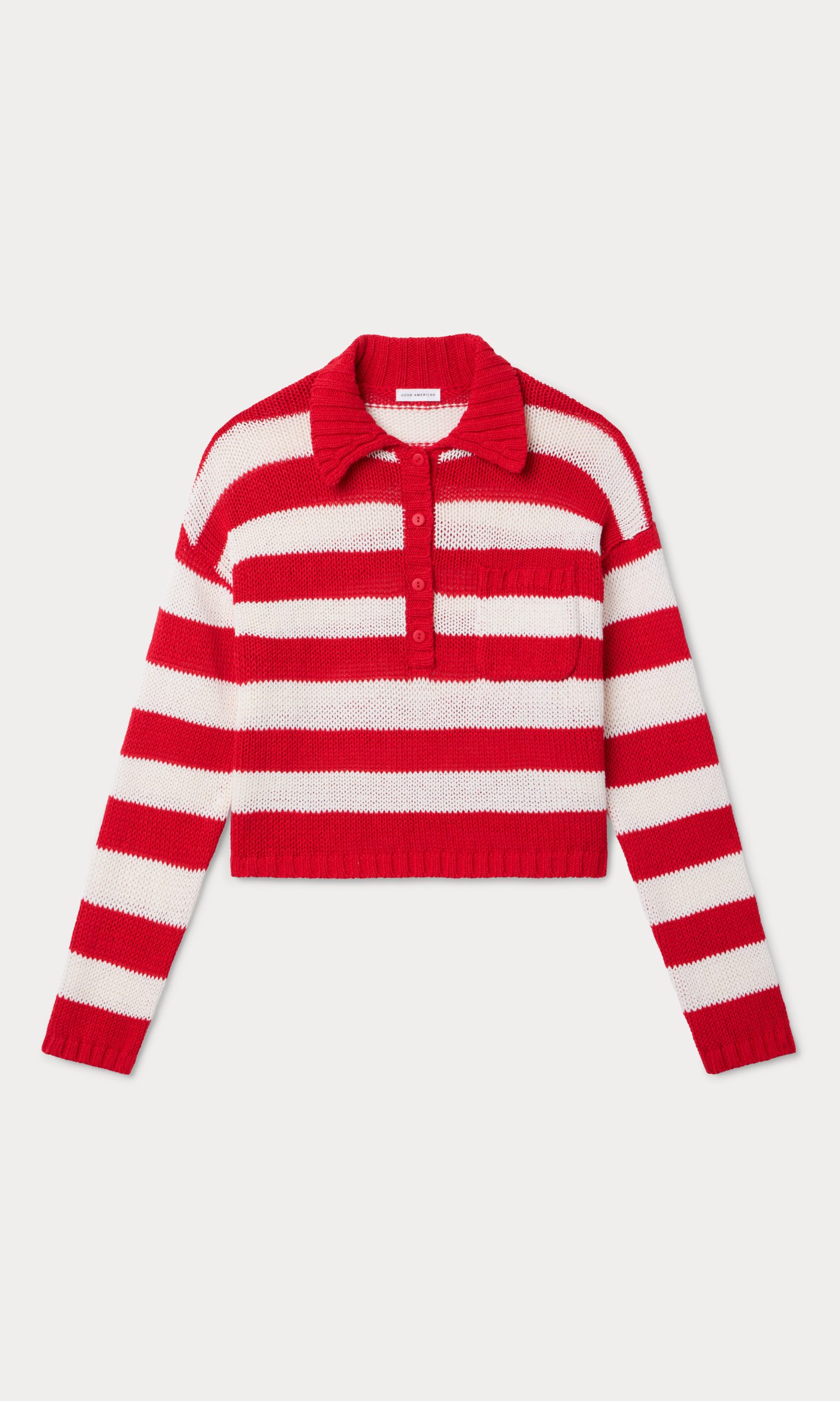 THE HARBOR SWEATER | POP RED STRIPE - Image 6