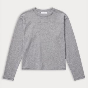 THE LONG SLEEVE GYM TEE | GREY MELANGE