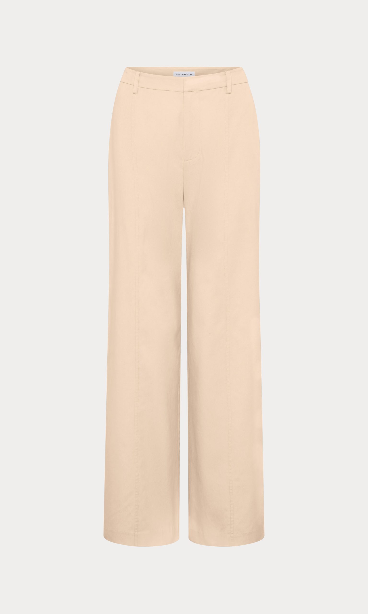 THE SEAMED WIDE LEG TROUSER | LIGHT TAUPE - Image 7