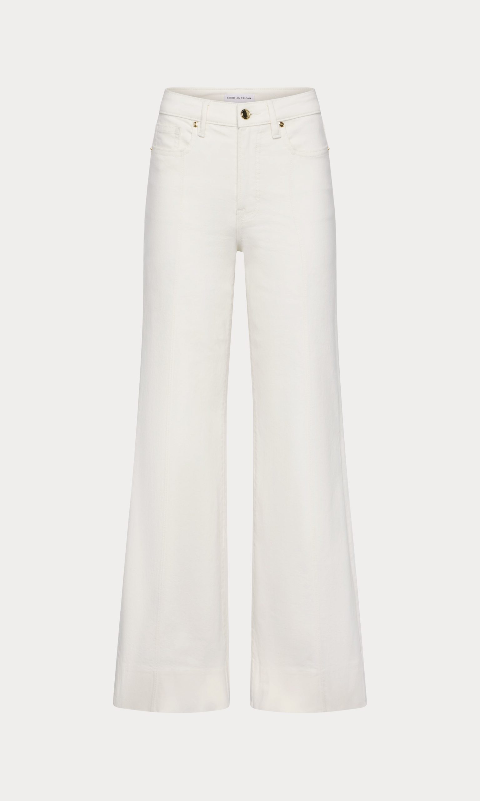 GOOD WAIST PALAZZO JEANS | COTTON WHITE - Image 9