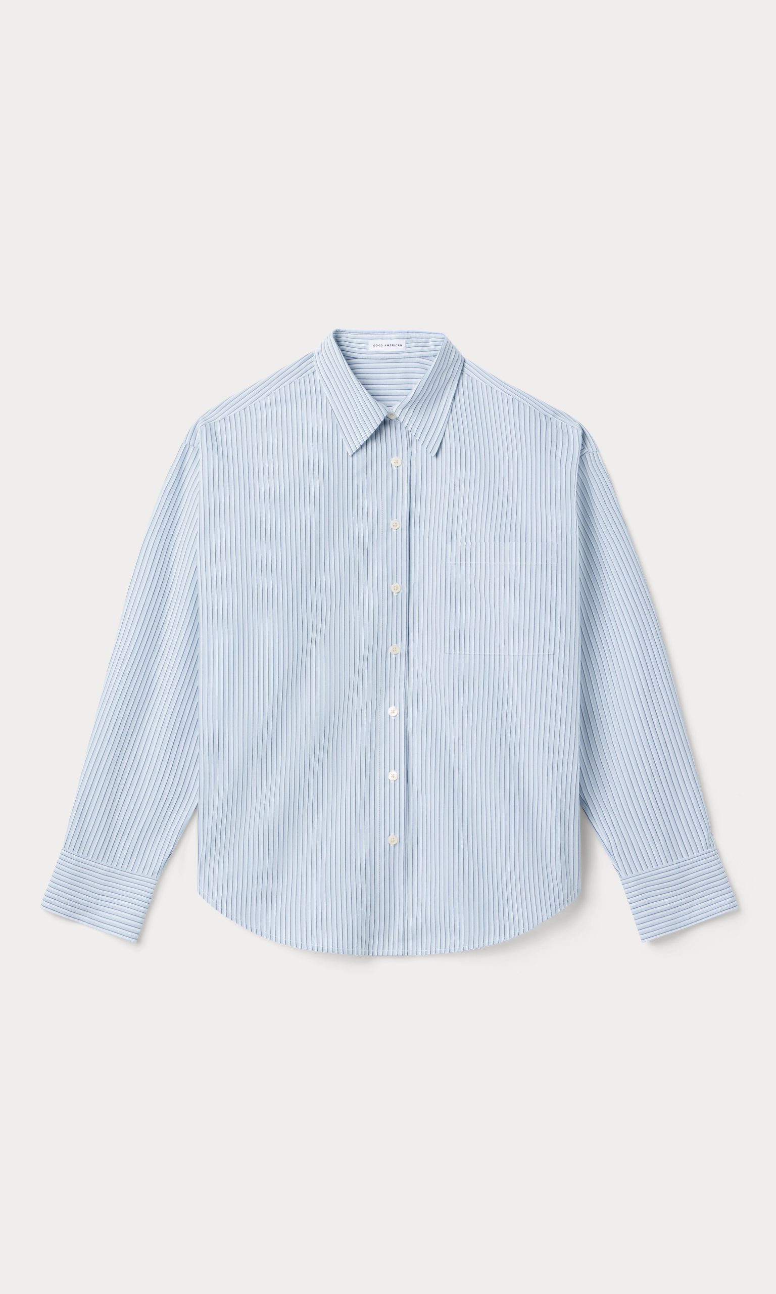 THE POPLIN EASY SHIRT | SUMMER SKY STRIPE - Image 5