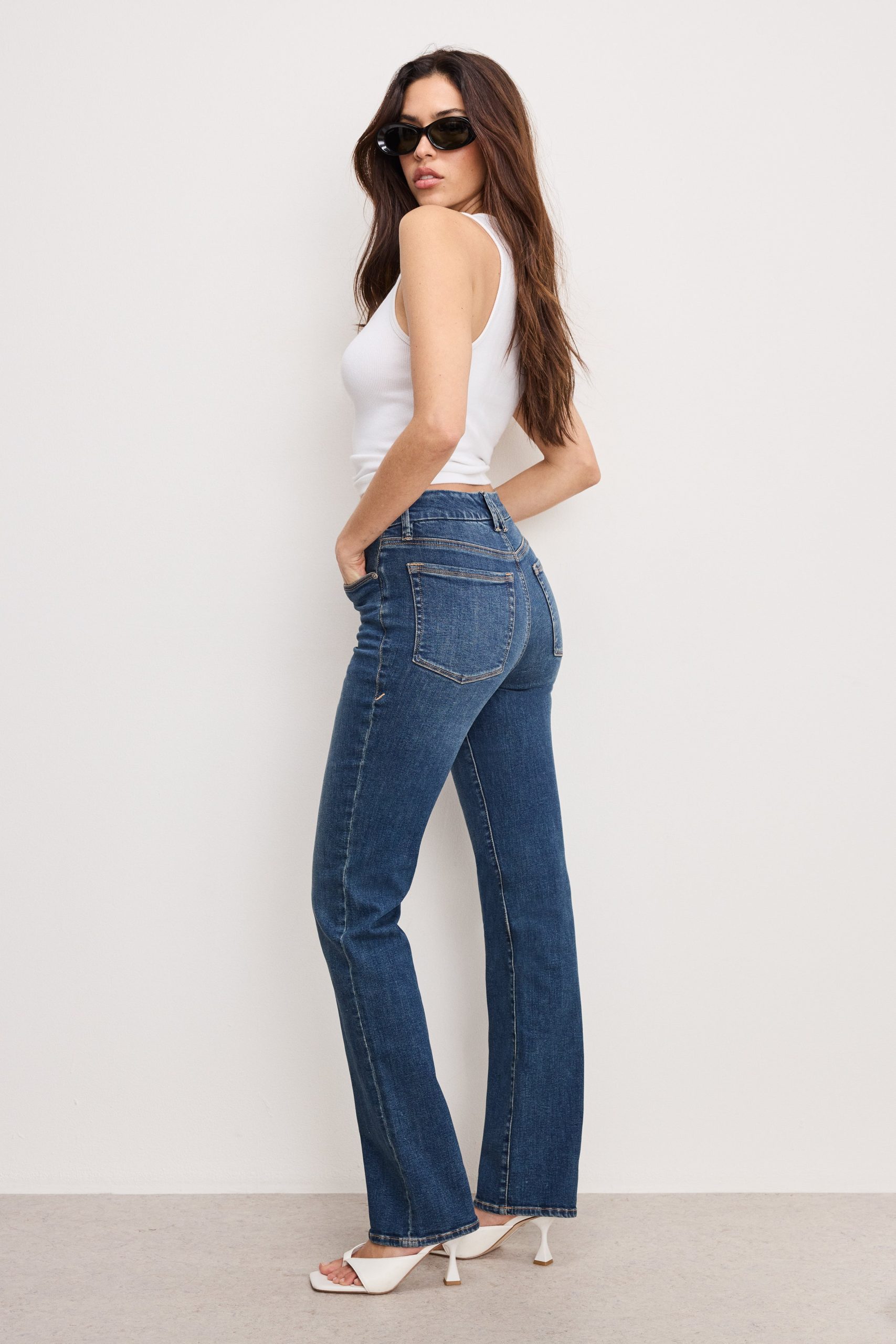 GOOD LEGS STRAIGHT JEANS LONG | BLUE004 - Image 2