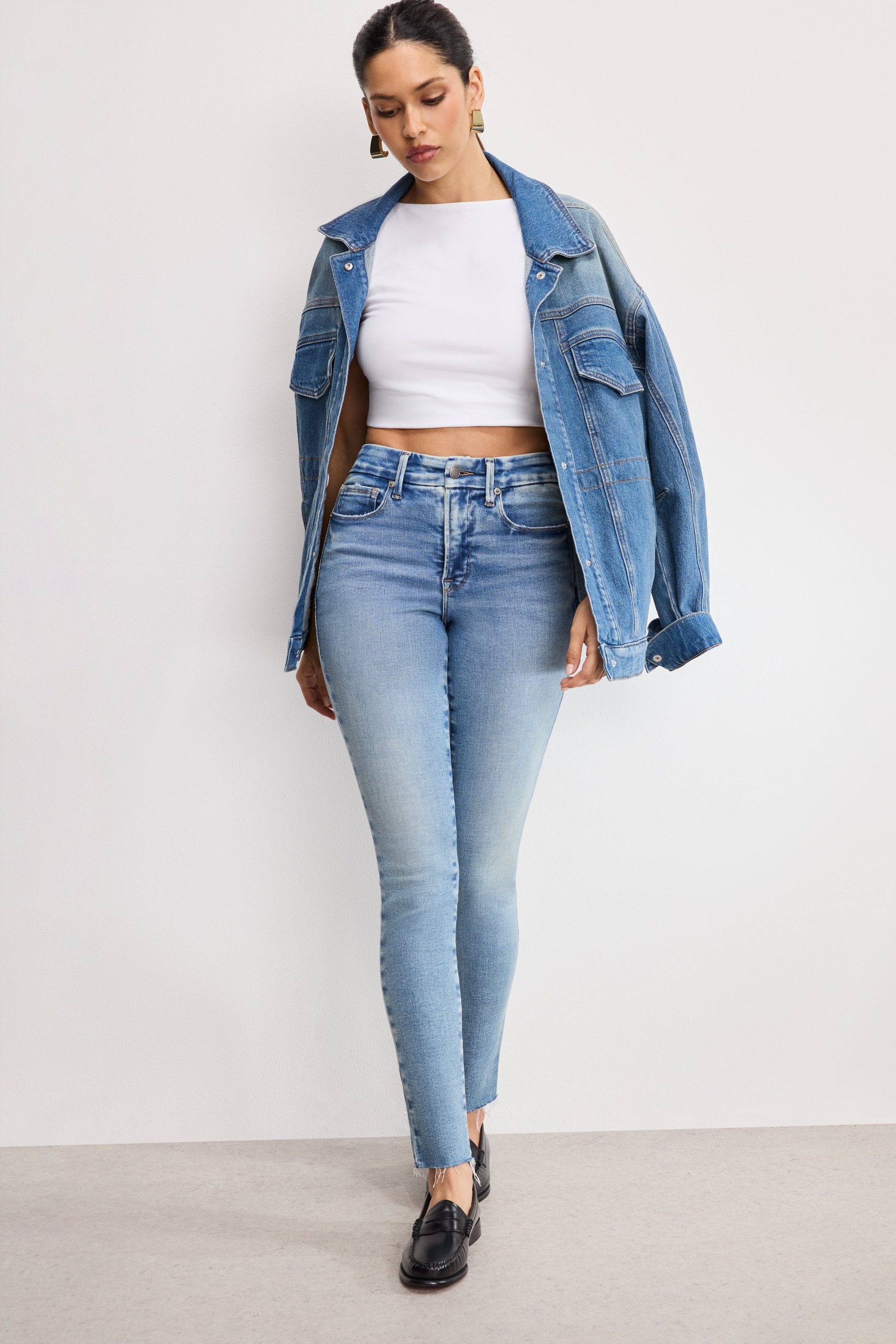 SOFT TECH GOOD LEGS SKINNY JEANS | INDIGO1076 - Image 2