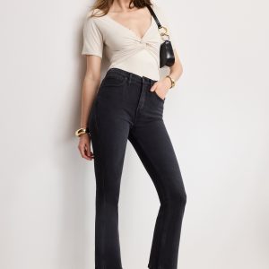 SOFT TECH GOOD KICK FLARE JEANS | BLACK390