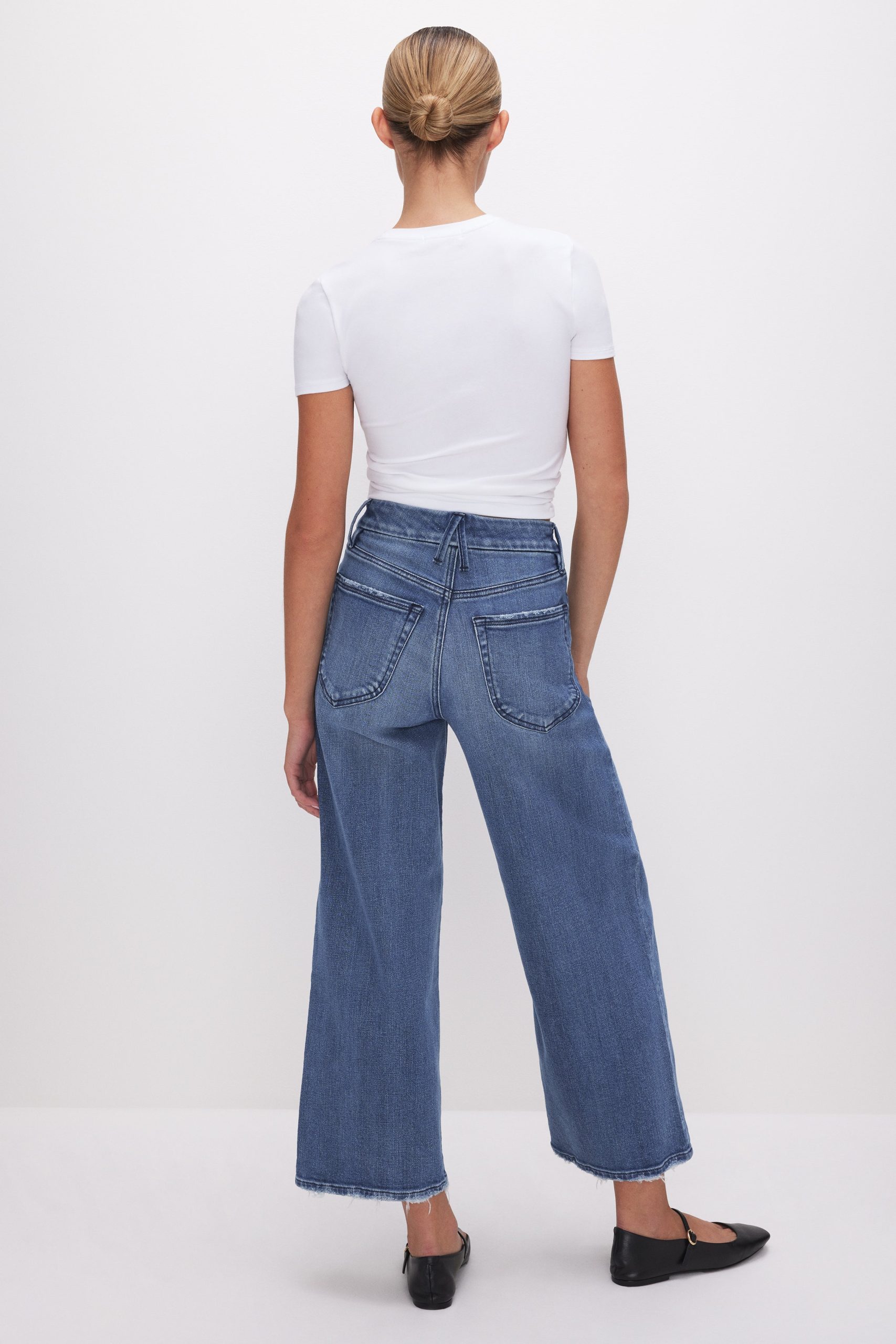 GOOD WAIST CROPPED PALAZZO JEANS | INDIGO338 - Image 4