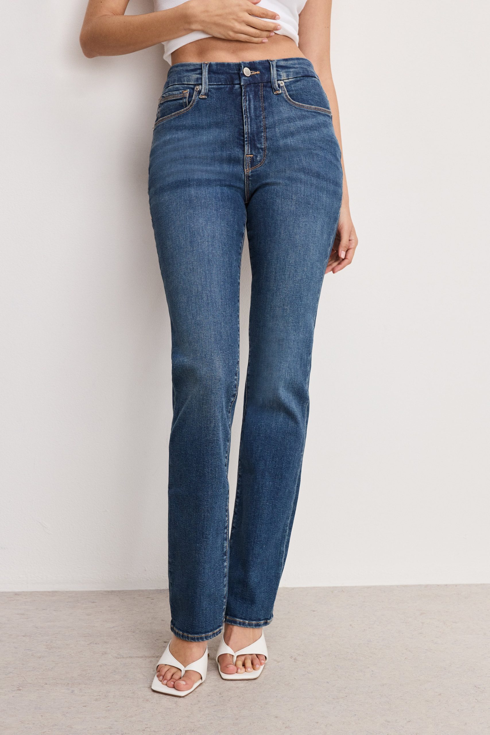 GOOD LEGS STRAIGHT JEANS LONG | BLUE004 - Image 3