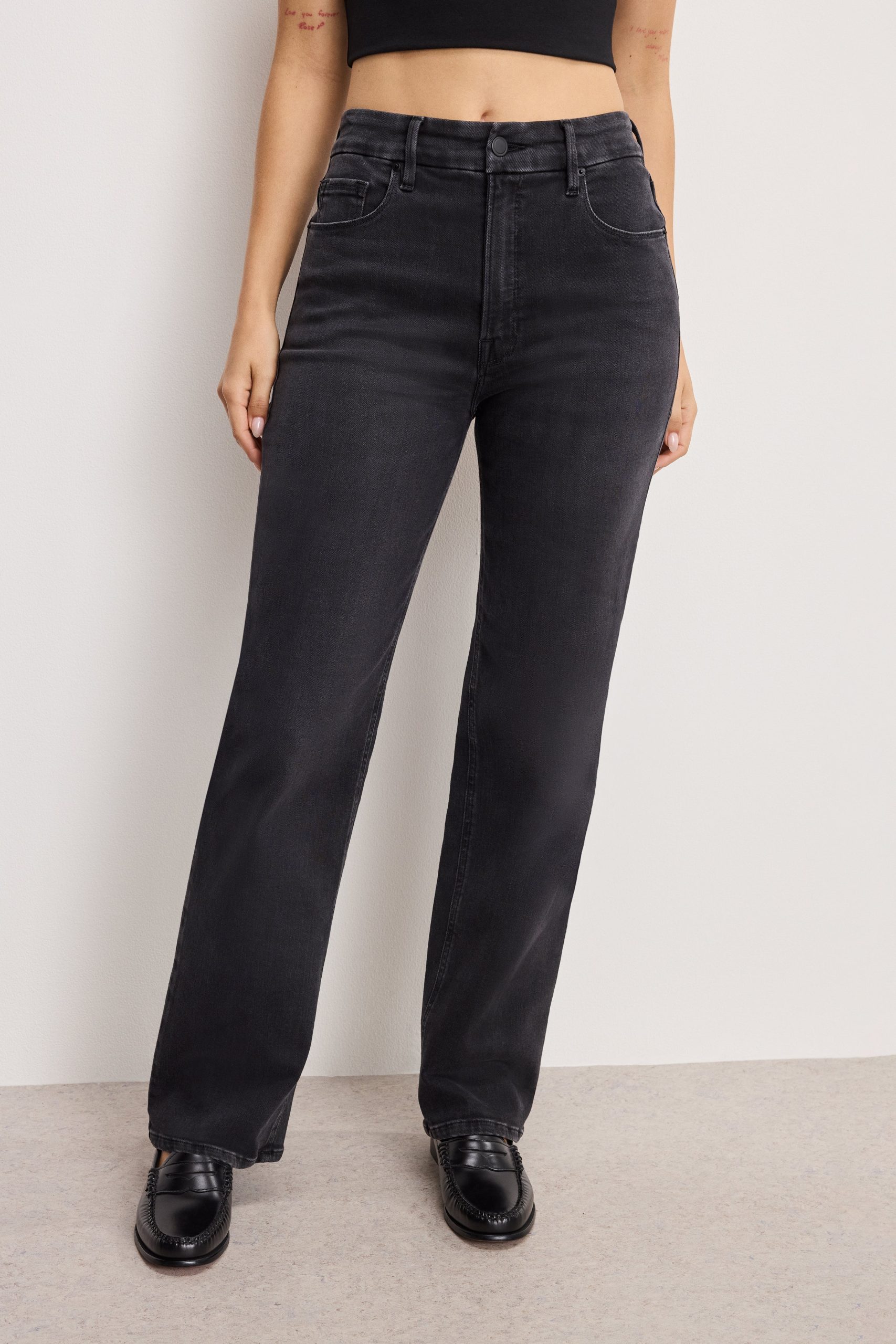 SOFT TECH GOOD TRUE STRAIGHT JEANS | BLACK343 - Image 3