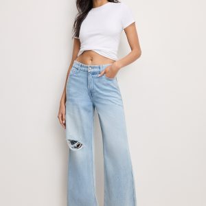 WEIGHTLESS GOOD SKATE WIDE CROPPED JEANS | INDIGO959